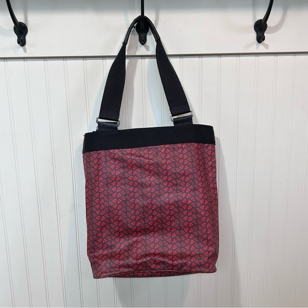 Red tote bag, purse, tote bag, shoulder bag, fashionable, water repellent zipper - Picture 6 of 12